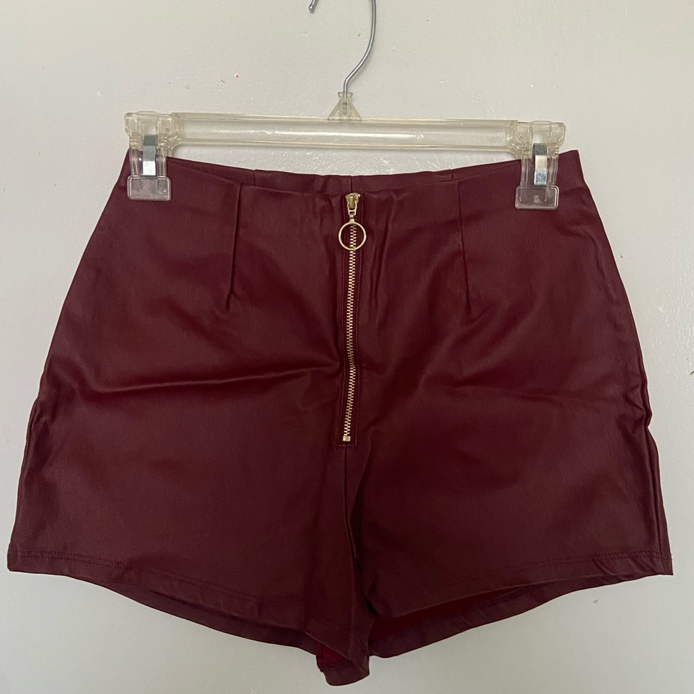 Women’s pleather shorts